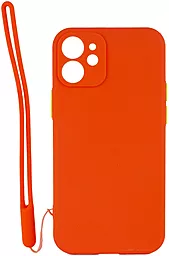 Чехол Epik Square Full Camera Apple iPhone 12 Mini Orange