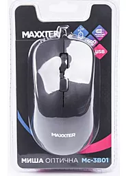 Компьютерная мышка Maxxter Mc-3B01 USB  Black - миниатюра 4