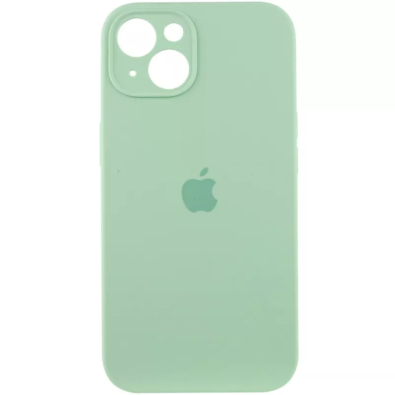 Чехол Silicone Case Full Camera для Apple iPhone 15 Pistachio - фото 1