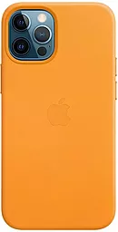 Чехол Apple Leather Case для iPhone 11 Pro Max Yellow