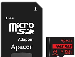 Карта памяти Apacer microSDHC 8GB Class 4 + SD-адаптер (AP8GMCSH5-R)
