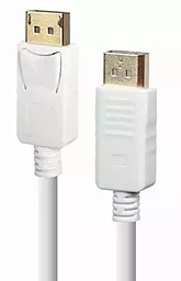 Видеокабель DisplayPort - DisplayPort v1.2 4k 60hz 1.8m white (CC-DP2-6-W) Cablexpert - фото Видеокабель DisplayPort - DisplayPort v1.2 4k 60hz 1.8m white (CC-DP2-6-W) Cablexpert
