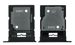 Слот (лоток) SIM-карти Xiaomi Poco X4 Pro 5G Dual SIM та картки пам'яті Original Laser Black
