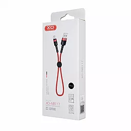 Кабель XO NB117 USB-A - Lightning 10.5w 0.25м cable Black - миниатюра 2 Кабель XO NB117 USB-A - Lightning 10.5w 0.25м cable Black - миниатюра 2
