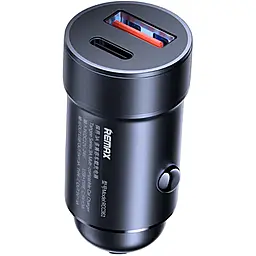 Автомобильное зарядное устройство Remax RCC361 Tangee Series 15w QC3.0 USB-C/USB-A ports car charger black - фото Автомобильное зарядное устройство Remax RCC361 Tangee Series 15w QC3.0 USB-C/USB-A ports car charger black