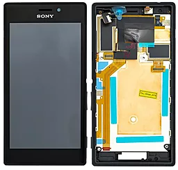 Дисплей Sony Xperia M2 (D2302, D2303, D2305, D2306) з тачскріном і рамкою, Black
