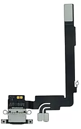Нижній шлейф Apple iPhone 16 Pro Max з роз'ємом зарядки, з мікрофоном, Original - знятий з телефона Blue