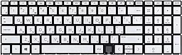 Клавиатура для ноутбука HP Envy 15-ED, 17-CG Silver, с подсветкой клавиш
