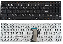 Клавіатура для ноутбуку Lenovo IdeaPad G580 (25-201846) UA/RU/ENG, з рамкою Black - фото Клавіатура для ноутбуку Lenovo IdeaPad G580 (25-201846) UA/RU/ENG, з рамкою Black