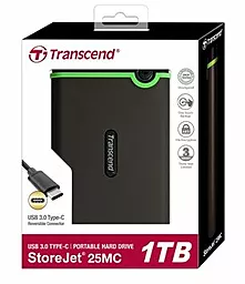 Внешний жесткий диск Transcend 1TB TS1TSJ25MC USB Type C StoreJet 2.5" - миниатюра 4