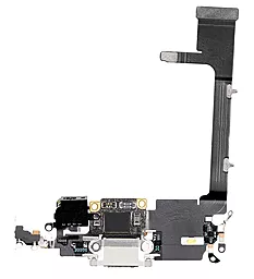 Нижний шлейф Apple iPhone 11 Pro с разъемом зарядки, микрофоном Matte Silver - миниатюра 2