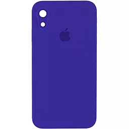 Чохол Silicone Case Full Camera Square для Apple iPhone XR  Ultra Violet