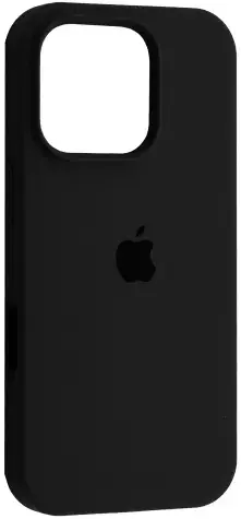 Чехол Silicone Case Full для Apple iPhone 16 Pro Black - фото 1