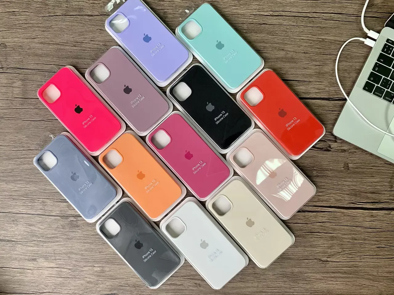Чохол Silicone Case Full для Apple iPhone 13 Pro Max Azure - фото 2