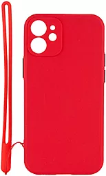 Чехол Epik Square Full Camera Apple iPhone 12 Mini Red