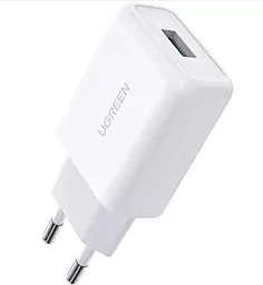 Мережевий зарядний пристрій з швидкою зарядкою Ugreen CD122 18W QC3.0 USB Fast Charger 3A White (UGR-10133)