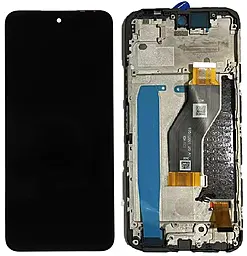 Дисплей Infinix Hot 60 с тачскрином и рамкой, Black - фото Дисплей Infinix Hot 60 с тачскрином и рамкой, Black