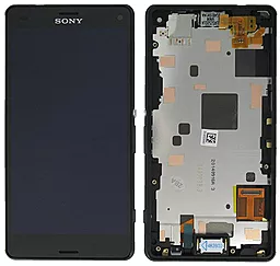 Дисплей Sony Xperia Z3 Compact (D5803, D5833, SO-02G) с тачскрином и рамкой, Black