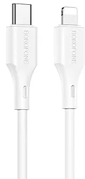 Кабель Borofone BX49 USB Type-C - Lightning 18w 3a 1м PD сable White - фото Кабель Borofone BX49 USB Type-C - Lightning 18w 3a 1м PD сable White