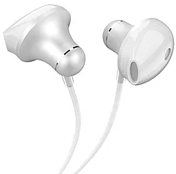 Наушники Florence FL-0054-W with mic White - фото Наушники Florence FL-0054-W with mic White