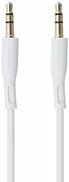 Аудио кабель Borofone BL1 AUX mini Jack 3.5mm M/M Cable 1 м white - фото Аудио кабель Borofone BL1 AUX mini Jack 3.5mm M/M Cable 1 м white