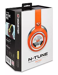 Наушники Monster NTune Neon On-Ear, ControlTalk Universal Neon Orange - миниатюра 5
