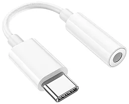 Аудіо-перехідник Hoco LS35 M-F USB Type-C -> 3.5mm White