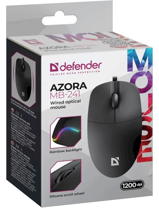 Комп'ютерна мишка Defender Azora MB-241 Black (52241) - фото 4