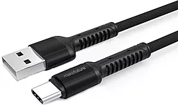 Кабель MakeFuture USB-A - Type-C 15w 3a 1м cable Grey (MCB-CD3GR)