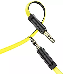 Аудио кабель Hoco AUX mini Jack 3.5mm M/M Cable 2 м yellow - миниатюра 3
