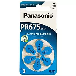 Батарейки Panasonic PR675 / PR44 6шт (PR-675H/6LB)