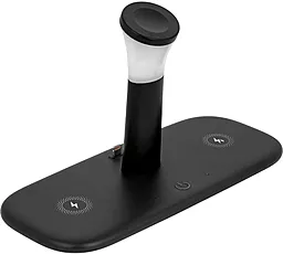 Беспроводная док-станция EasyLife D2 5-in-1 15w wireless charger black - фото Беспроводная док-станция EasyLife D2 5-in-1 15w wireless charger black