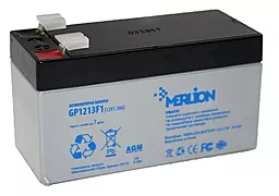 Акумуляторна батарея Merlion 12V 1.3Ah (GP1213F1) - мініатюра 2