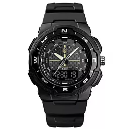 Наручний годинник SKMEI 4541/1454BKBK Ukraine Black-Black - фото Наручний годинник SKMEI 4541/1454BKBK Ukraine Black-Black