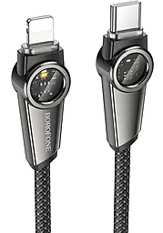 Кабель Borofone BU49 Shine Intelligent Power-Off USB Type-C - Lightning 27w 3a 1.2м PD cable Black