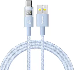 Кабель Baseus Display 2 USB-A - Type-C 100w 5a 1м cable Blue (P10382701311-00)