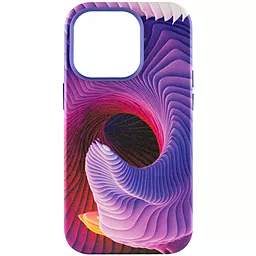 Кожаный чехол Colour Splash with MagSafe для Apple iPhone 13 Pro Max (6.7") Purple / Pink 