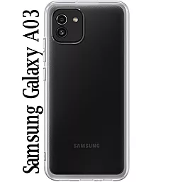 Чехол BeCover для Samsung Galaxy A03 Transparancy (707442) - фото Чехол BeCover для Samsung Galaxy A03 Transparancy (707442)
