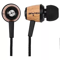 Наушники Awei ES-Q7 Wood Brown - фото Наушники Awei ES-Q7 Wood Brown