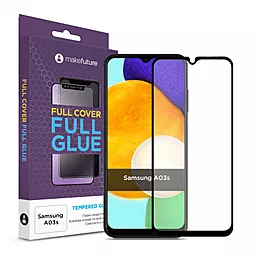 Захисне скло MAKE Full Cover Full Glue для Samsung Galaxy A03s