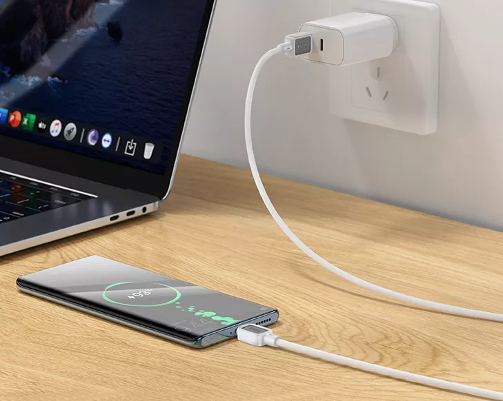 Кабель Hoco X108 Benefit USB-A - micro USB 12w 2.4a 1м cable White - фото 3