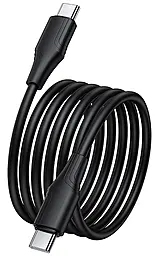Кабель Hoco X124 USB Type-C - Type-C 60w 3a 1м PD cable Black - мініатюра 2