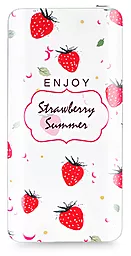 Повербанк Hoco B7 Fruit 10000mAh Strawberry - фото Повербанк Hoco B7 Fruit 10000mAh Strawberry