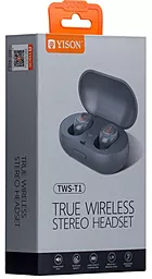 Навушники Celebrat T1 Wireless TWS Grey - мініатюра 2