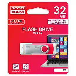 Флешка GooDRam 32GB UTS3 Twister Red USB 3.0 (UTS3-0320R0R11) - мініатюра 2