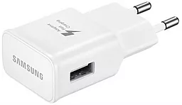 Сетевое зарядное устройство с быстрой зарядкой Samsung Adaptive Fast Charger QC 2.0 без кабеля White (EP-TA200)
