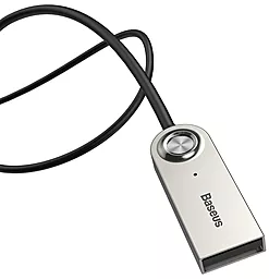 Bluetooth адаптер Baseus BA01 Bluetooth Audio Adapter AUX/USB + mic Black (CABA01-01) - миниатюра 3