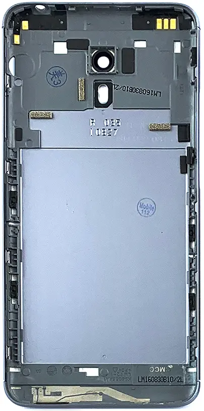 Задняя крышка корпуса Meizu M3 Note M681h со стеклом камеры, Original Gray - фото 2
