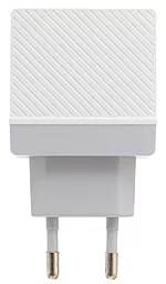Сетевое зарядное устройство Hoco C23A Haoke 2USB White - миниатюра 2