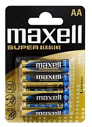 Батарейки Maxell AA (LR6) 1.5V SUPER Alkline BLIST 4шт. (M-774409.04.EU) - фото Батарейки Maxell AA (LR6) 1.5V SUPER Alkline BLIST 4шт. (M-774409.04.EU)
